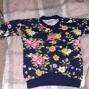 PIPPA & JULIE BRAND🌟 GIRLS FLORAL SWEATSHIRT